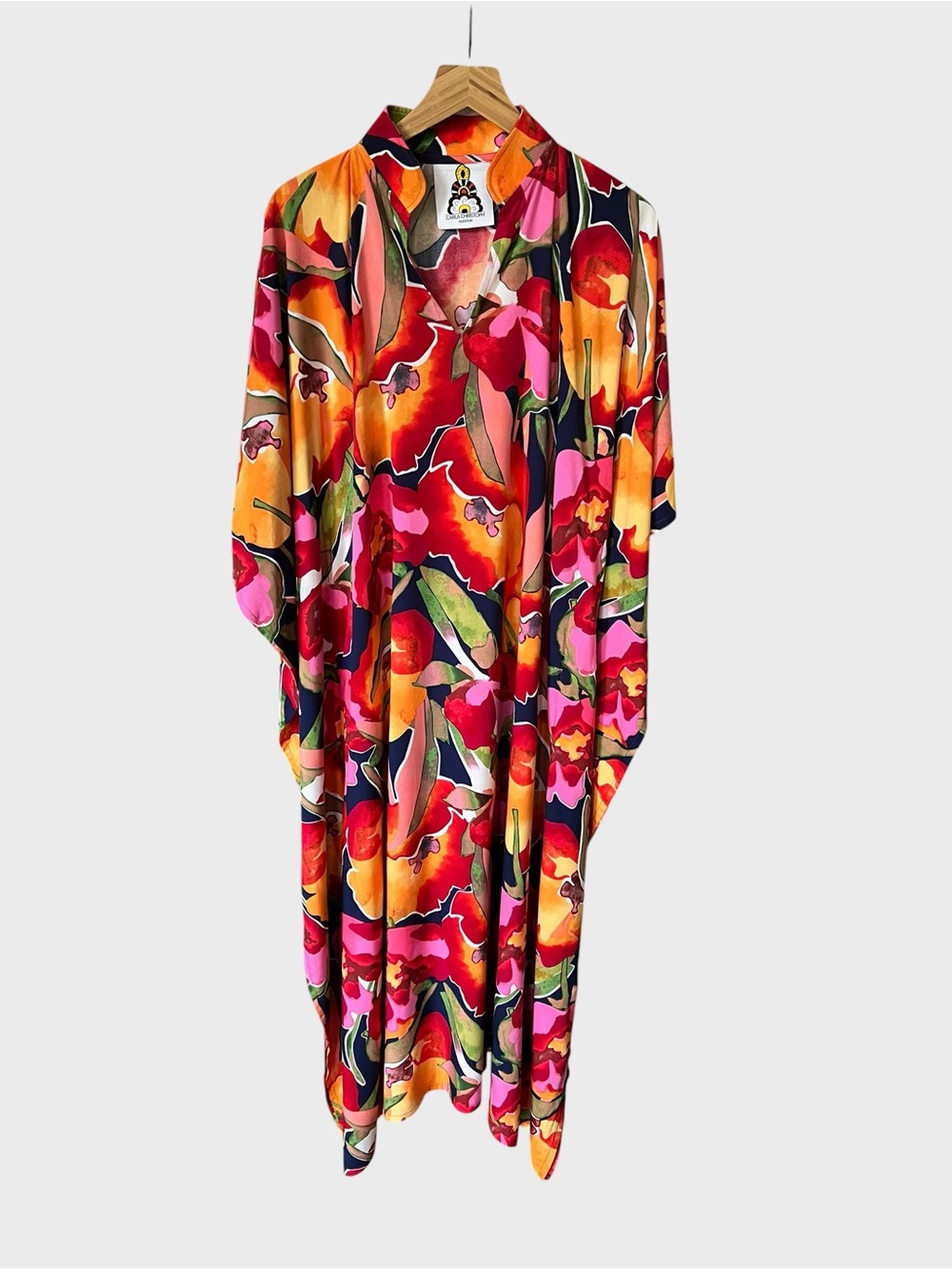 CARLA CHRISTOPH Vibrant Floral Maxi Dress - Multicolor